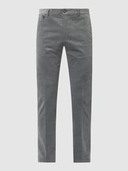 Slim fit pantalon van corduroy  van Tommy Hilfiger Grijs / zwart - 35