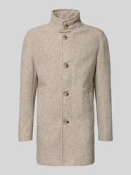 Regular fit lange jas met wol, model '11 FYNN' van Strellson Beige - 28