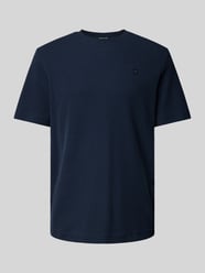 Regular Fit T-Shirt mit Logo-Applikation von Tom Tailor Blau - 18