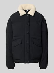 Overized jack met omgeslagen kraag van teddyfleece van Karo Kauer - 6