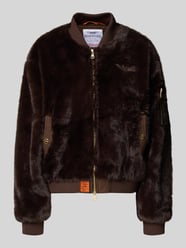 Bomberjack van imitatiebont en tweewegsritssluiting van Original Bombers - 4