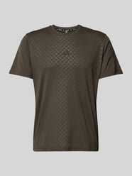 T-Shirt mit Logo-Detail von Adidas Training Grau - 5