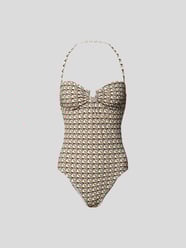 Badeanzug mit Allover-Muster von Tory Burch Weiß - 36