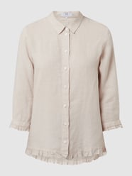 Linnen blouse  van Nadine H Beige - 41