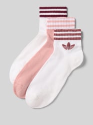 Sokken van katoenmix in een set van 3 van adidas Originals Fuchsia - 11
