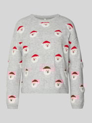 Regular fit kersttrui met motiefprint, model 'XMAS SANTA' van Only - 29
