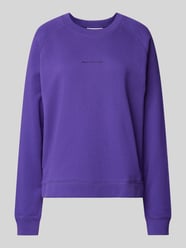 Sweatshirt mit Label-Print von Marc O'Polo Denim Lila - 4