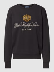 Sweatshirt met labelstitching, model 'PLAZA' van Polo Ralph Lauren Zwart - 6