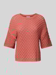 Strickpullover mit 3/4-Arm von Jake*s Casual Orange - 1