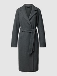 Lange jas met strikceintuur, model 'FORTUNEAYA' van Vero Moda Groen - 42