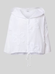 Boxy Fit Bluse mit Kapuze und Tunnelzug von ZABAIONE - 1