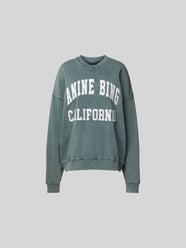 Oversized Sweatshirt mit Label-Print von Anine Bing - 31