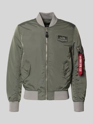 Regular fit bomberjack met Logopatch van Alpha Industries - 44