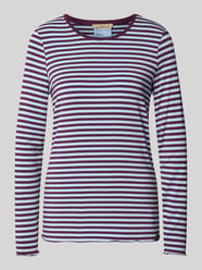 Regular Fit Longsleeve aus elastischem Material-Mix von Smith and Soul Bordeaux - 33