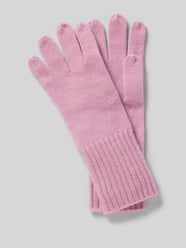 Handschoenen van puur kasjmier van Seeberger Fuchsia - 35