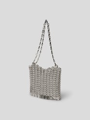 Handtasche im Metallic-Look von Paco Rabanne Grau / Schwarz - 34