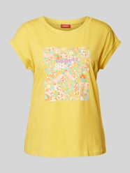 T-Shirt mit Label-Print von Esprit Gelb - 15