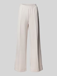 Wide Leg Sweatpants mit fixierten Bügelfalten von Christian Berg Woman Beige - 2