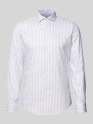 Slim fit zakelijk overhemd van katoen met kentkraag van SEIDENSTICKER - 9