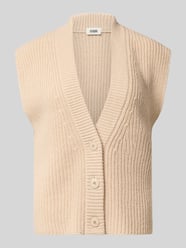 Mouwloos vest met wol, model 'PIGES' van Drykorn Beige - 2