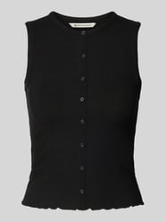 Top o kroju slim fit z zaznaczoną listwą guzikową od Tom Tailor Denim - 45