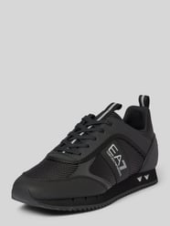 Sneaker mit Zugschlaufen Modell 'BLACK & WHITE CARBON' von EA7 Emporio Armani - 32