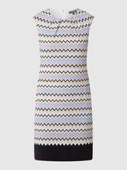 Midikleid mit Allover-Muster von Montego Blau / Türkis - 38