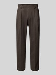 Tapered Fit Anzughose mit Bundfalten Modell 'Sando' von CINQUE - 12