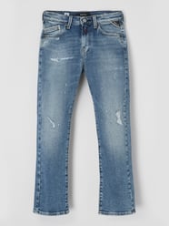Regular Slim Fit Jeans mit Stretch-Anteil Modell 'Mini Waitom' von Replay Blau / Türkis - 47