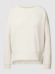 Sweatshirt mit U-Boot-Ausschnitt von comma Casual Identity Beige - 14