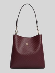 Handtas met logodetail van Tommy Hilfiger Bordeaux - 17