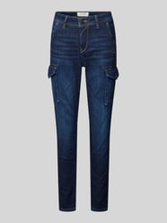 Relaxed Fit Jeans mit Cargotaschen Modell 'AMELIE' von Gang Blau - 15