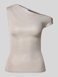 Tanktop met one shoulder-band van WEEKDAY Grijs / zwart - 34