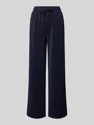 Regular Fit Trackpants aus Scuba mit Label-Tape von s.Oliver RED LABEL Blau - 16