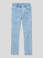 Jeans mit Motiv-Stitching von s.Oliver RED LABEL Blau - 30