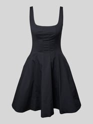 Minikleid mit Karree-Ausschnitt Modell 'MINI WELLS' von Staud - 4