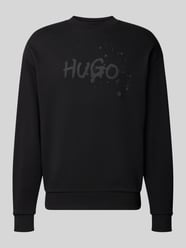 Regular fit sweatshirt van puur katoen Model 'NIEROFIX_CREW' van HUGO Blue - 18