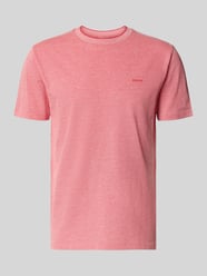 T-Shirt mit Rundhalsausschnitt und Label-Stitching von GANT Orange - 8
