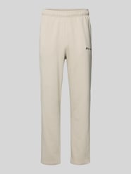 Straight Fit Sweatpants mit Label-Stitching von CHAMPION Beige - 1
