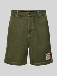 Baggy Fit Jeansshorts mit Label-Patch Modell 'UZATOWN' von American Vintage - 6