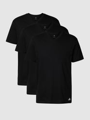 T-shirt z nadrukiem z logo w zestawie 3 szt. od ADIDAS SPORTSWEAR Czarny - 34