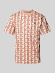 T-Shirt mit Rundhalsausschnitt von Lacoste Rot - 35