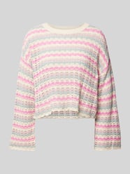 Relaxed Fit Strickpullover aus Baumwoll-Mix Modell 'ASA' von Only Pink - 35