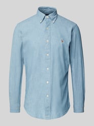 Regular Fit Freizeithemd mit Logo-Stitching Modell 'CHAMBRAY' von Polo Ralph Lauren - 45