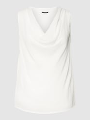 Blusenshirt aus Viskose von comma Weiß - 17