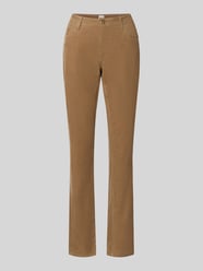 Smalle broek van katoenmix model 'MARY' van Brax Beige - 4