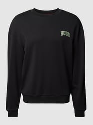 Sweatshirt mit Label-Stitching von HUGO Schwarz - 48