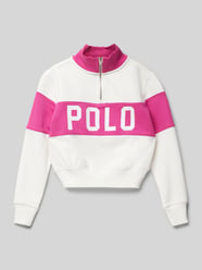 Troyer mit Label-Print von Polo Ralph Lauren Teens Pink - 3