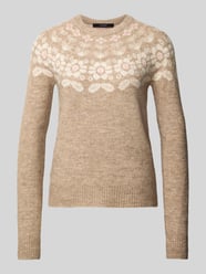 Regular fit gebreide pullover met wol, modell 'SIMONE' van VERO MODA Beige - 32