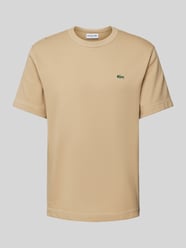 T-Shirt mit Label-Badge von Lacoste Beige - 8